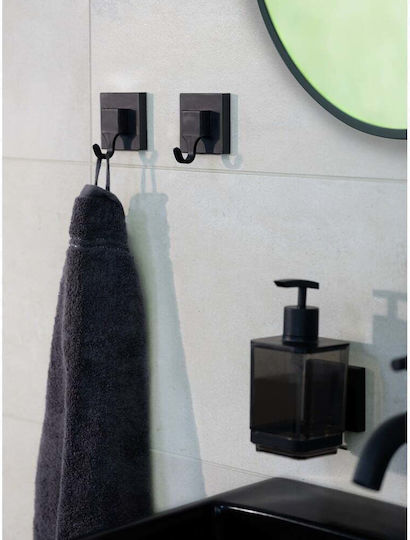 Wenko Επιτοίχιο Dispenser Πλαστικό Μαύρο 340ml