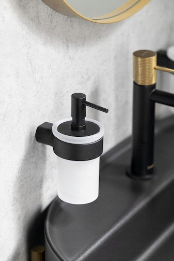 Gedy PI81 Dispenser Γυάλινο Μαύρο 125ml