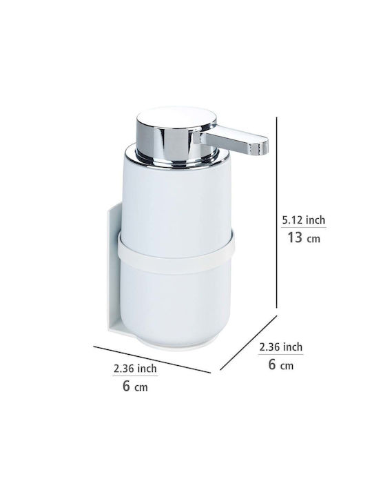 Wenko Επιτοίχιο Dispenser Κεραμικό Λευκό 250ml