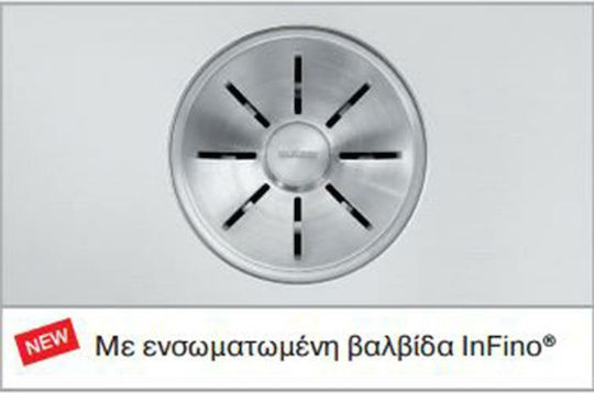 Blanco Zerox 400/400-u Undermount Kitchen Sink Inox Satin Finish Silver 86.5x44cm