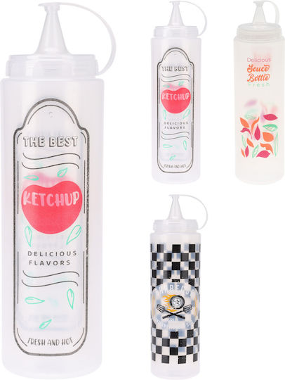 Set 3 dozatoare de sosuri Excellent Houseware din plastic 700 ml multicolor