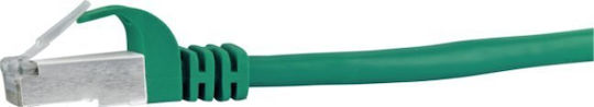 Schwaiger S/FTP Cat.6 Gigabit Network Cable Ethernet 1m Green