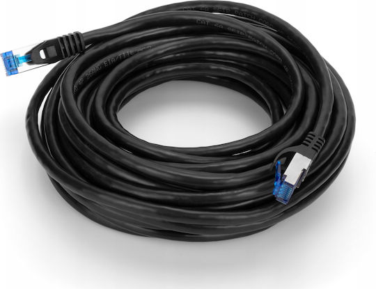 Montis S/FTP Cat.6a (Gigabit) Καλώδιο Δικτύου Ethernet 25m Μαύρο
