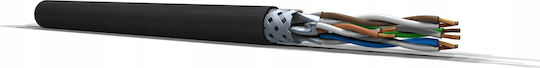 Montis S/FTP Cat.6a (Gigabit) Καλώδιο Δικτύου Ethernet 25m Μαύρο