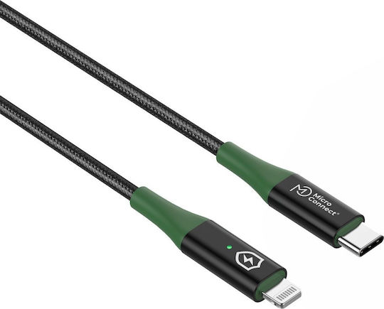 Microconnect USB-C to Lightning Cable Μαύρο 1m