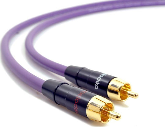 Melodika Kabel RCA-Stecker - RCA-Stecker 1m MD2R10