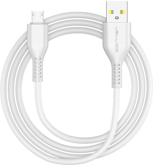 Jellico Regulär USB 2.0 auf Micro-USB-Kabel Weiß 2m 1Stück
