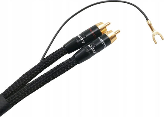 Melodika Кабел 2x RCA мъжки - 2x RCA мъжки 3м MDPHD30