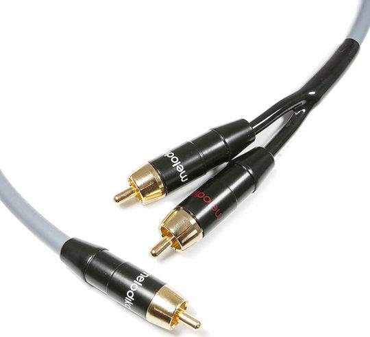 Melodika Кабел RCA мъжки - RCA мъжки 12м MDSWY120G
