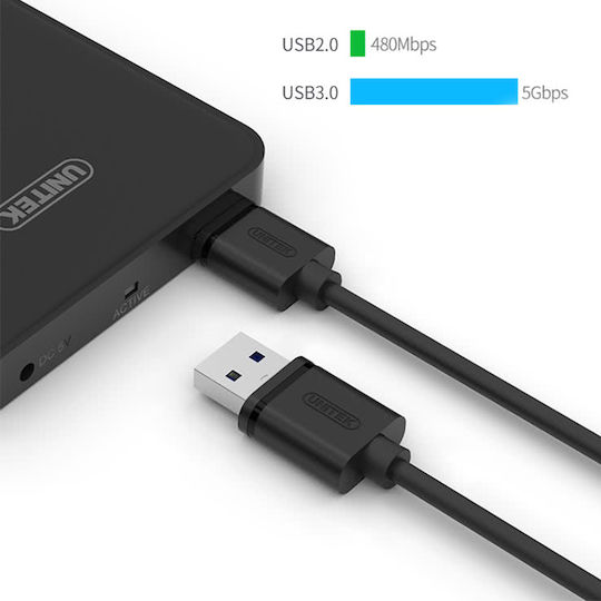 Unitek 1m Regular USB 3.0 to micro USB Cable (Y-C461GBK)