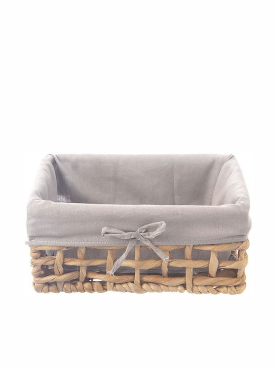 Orion Καλάθι Αποθήκευσης Rattan Γκρι 27x17x13cm