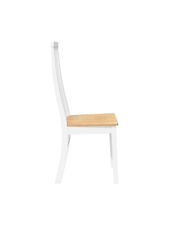 Dining Room Wooden Chair White 41x48.5x101cm 2pcs