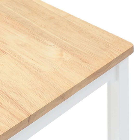 Scaune Sala de mese Lemn Alb 2buc 41x48.5x101buc
