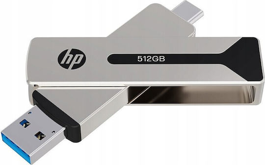 HP 911 Pro 512GB USB 2.0 Stick Argintiu