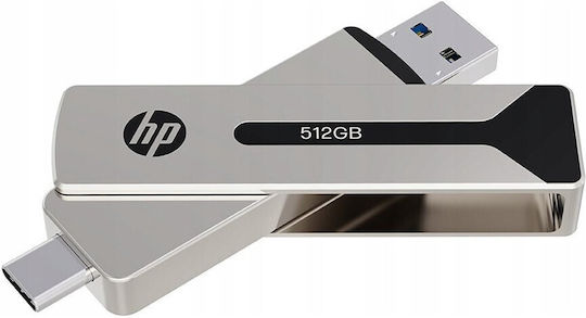 HP 911 Pro 512GB USB 2.0 Stick Argintiu
