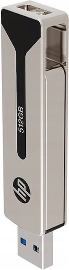 HP 911 Pro 512GB USB 2.0 Stick Argintiu