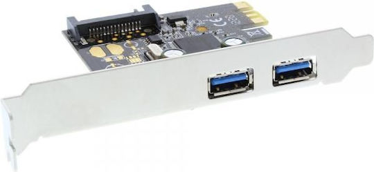 InLine Κάρτα PCIe σε θύρα USB 3.0 / SATA / USB 2.0 / RAID / USB 3.2