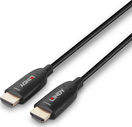 Lindy Cable HDMI male - HDMI male 60m Μαύρο