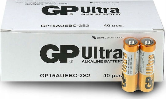 Genius Pack Alkaline Batteries AA 1.5V 40pcs