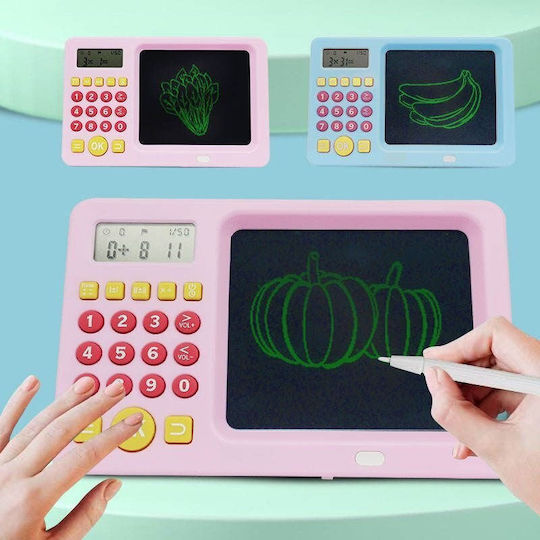 Tablet Rysunkowy Tablica Lcd 5 2'' Kolorowa Deska Kreślarska + Kalkulator Różowy