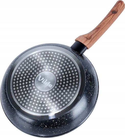 Vilde Non-Stick Pan Interior Coating Granite Granitica 24cm Black