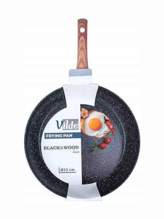 Vilde Non-Stick Pan Interior Coating Granite Granitica 32cm Black