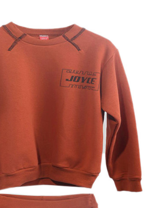 Joyce Kids Sweatpants Set Orange