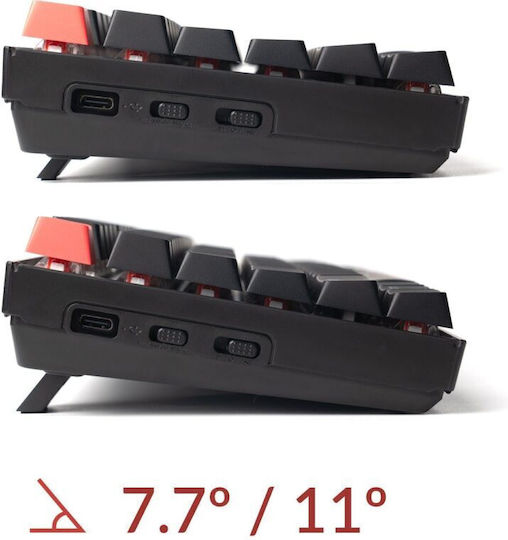 Keychron K8 V2 Wireless Gaming Mechanical Keyboard Tenkeyless with Keychron Super Brown switches and RGB lighting (English US) Aluminum Frame