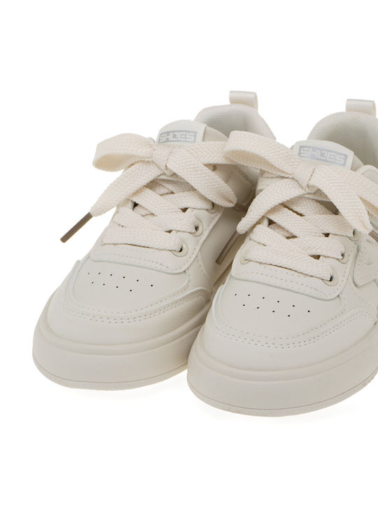 Παιδικά Sneakers με Σκρατς Λευκά