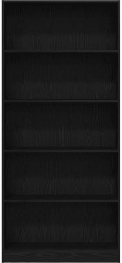 Bücherschrank Schwarze Eiche 80x24x176cm