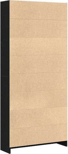 Bücherschrank Schwarze Eiche 80x24x176cm