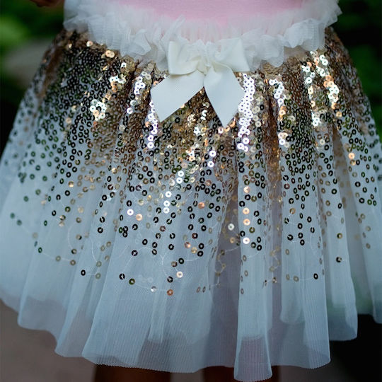 Costume Carnival Wings Gold with Sequins 3pcs