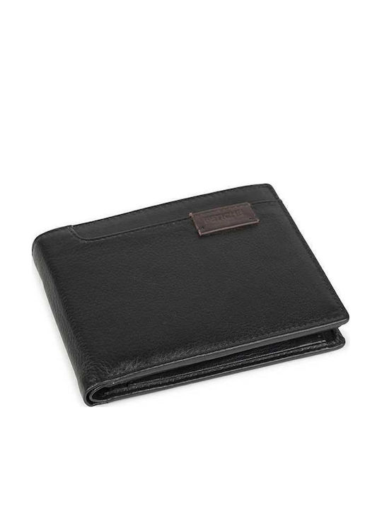 Δερμάτινο Ανδρικό Πορτοφόλι με RFID Μαύρο
