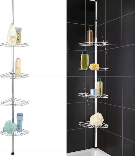 Maximex Boden Badezimmerregal Metallisch Gray