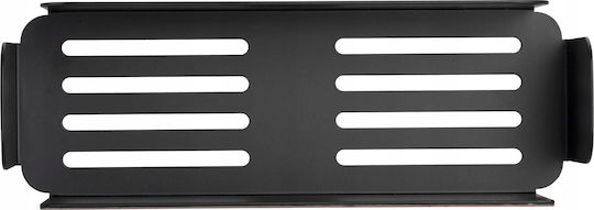 Wenko Wandmontiertes Badezimmerregal Metallisch 30x8x10.5cm Schwarze