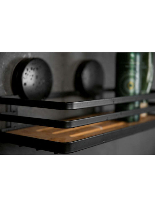 Wenko Wall Mounted Bathroom Shelf Metallic 12.5x26.5x11cm Black