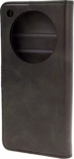 Bizon Case Pocket Wallet Δερματίνης / Σιλικόνης / Tempered Glass Μαύρο (Oppo Find X8 Pro)