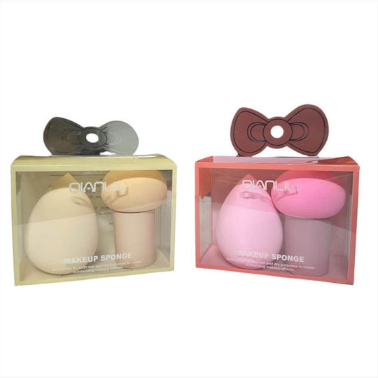 Beauty Salon Set with Make Up Sponges for Powder 2 Pieces