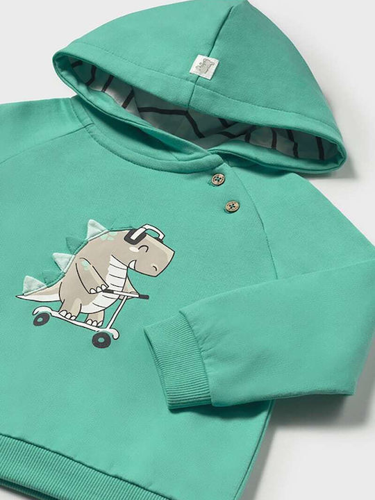 Kinder-Sweatshirt mit Kapuze und Taschen Mint Play