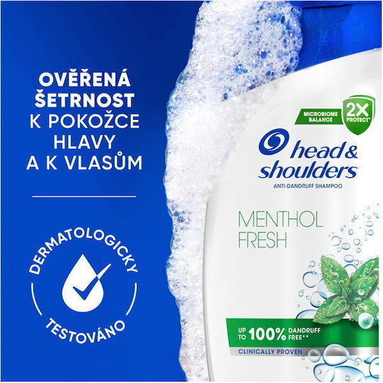 Head & Shoulders Menthol Fresh Σαμπουάν κατά της Πιτυρίδας 800ml