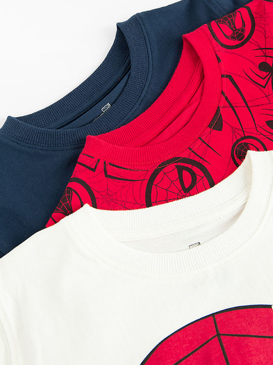 Σετ Παιδικά T-shirts Κόκκινα Spiderman