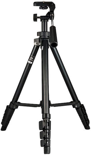 Benro Benro T560N Kamerastative aus Aluminium mit 3-Wege Kopf bis 143,5 cm und einer Belastbarkeit von 2,5 kg