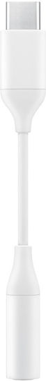 Samsung Μετατροπέας USB-C male σε 3.5mm female Λευκό 1τμχ EE-UC10JUWEGWW