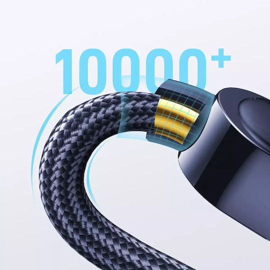 Joyroom USB 2.0 Cable USB-C Male - USB-C 100W PD Blue 1.2m S-CC100A4