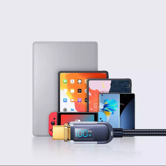 Joyroom USB 2.0 Cable USB-C Male - USB-C 100W PD Blue 1.2m S-CC100A4