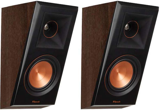 Klipsch RP-500SA II Dolby Atmos RP-500SA II Pair of Hi-Fi Speakers Wall Mounted 300W 2 No of Drivers W17.3xD28.4xH18.8cm. Walnut