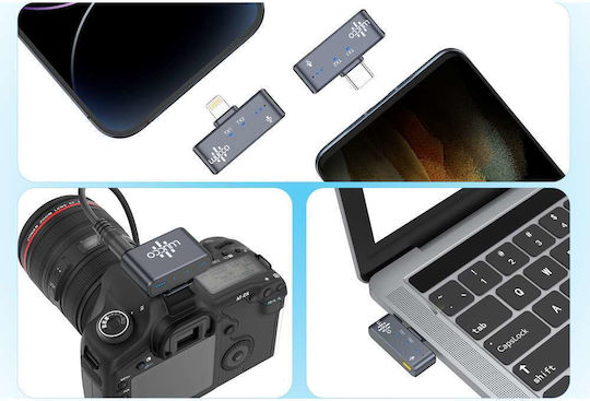 AirWave Combo K2 Σετ Ασύρματο Μικρόφωνο Πέτου, Clip On για Φωνητικά