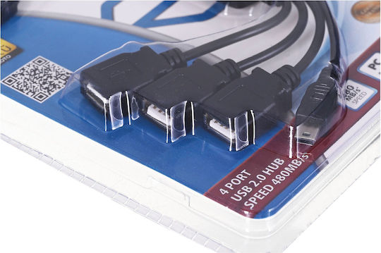 Esperanza EA114 USB Hub with 4 USB 2.0 Ports with USB-A Connection