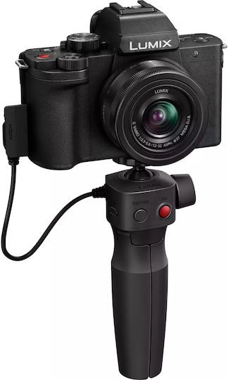 Panasonic C-G100D Mirrorless Φωτογραφική Μηχανή Kit (G Vario 12-32mm F3.5-5.6 Asph. Mega OIS) + Tripod Grip Μαύρη