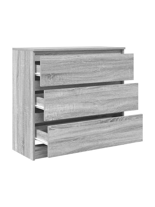 Συρταριέρα Κρεβατοκάμαρας Grey 80x35x80cm